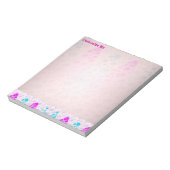 Bloc-note Bulles montantes (rose&bleu) (Tourné)