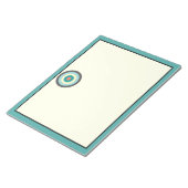 Bloc-note Bullseye combiné gris par Shirley Taylor (Incliné)