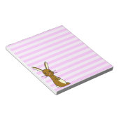 Bloc-note Bunbun - Joli lapin rosé raypes (Incliné)