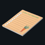 Bloc-note Bunch de carottes Orange Vegetable Veggie Garden<br><div class="desc">La conception de foies présente une illustration originale d'un tas de carottes orange mûr. Ce design végétal est également disponible sur d'autres produits. De nombreuses autres créations sur le thème de la nourriture sont également disponibles dans cette boutique. Ne vois-tu pas ce que tu cherches ? Contactez Rebecca pour avoir...</div>