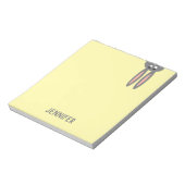 Bloc-note Bunny de Pâques personnalisé Pastel Jaune Enfants (Tourné)