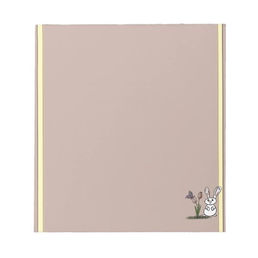 Bloc-note Bunny & Tulips Notepad (Devant)
