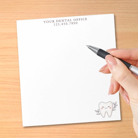 Bloc-note Bureau de dentiste personnalisé