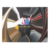 Bloc-note Bureau de la Mug de thé à vie morte Abstraite Art (Devant)