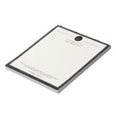 Bloc-note Bureau de l'avocat élégant professionnel personnal (Tourné)