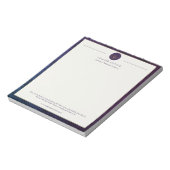 Bloc-note Bureau de l'avocat élégant professionnel personnal (Tourné)