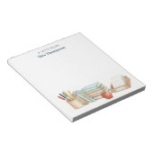 Bloc-note Bureau de professeur personnalisé enseignant (Incliné)