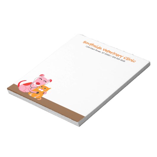 Bloc-note Bureau des vétérinaires (Tourné)