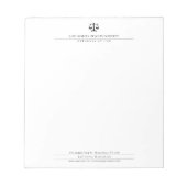 Bloc-note BUREAU DU DROIT | Élégant (Devant)