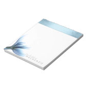 Bloc-note Bureau Mermaid Glitz | Princess Blue Tail et nom (Tourné)