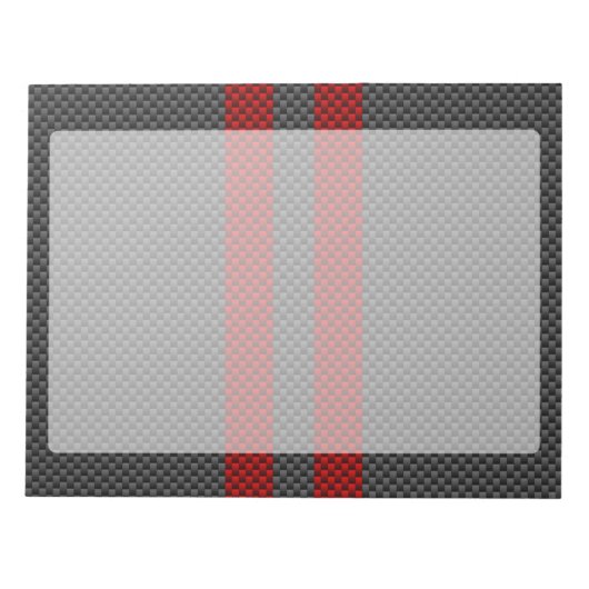Bloc-note Burgundy Red Carbon Fibres Stripes (Devant)