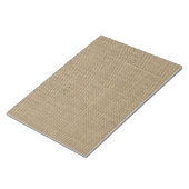 Bloc-note Burlap en beige naturel (Incliné)