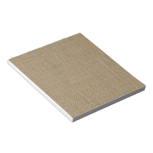 Bloc-note Burlap en beige naturel (Incliné)
