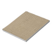 Bloc-note Burlap en beige naturel (Tourné)