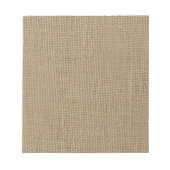 Bloc-note Burlap en beige naturel (Devant)