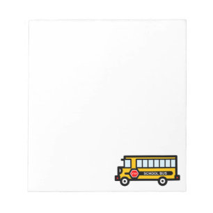 Bloc-note Bus scolaire