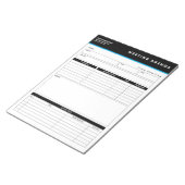 Bloc-note Business Name Simple Meeting Agenda Notepad (Incliné)