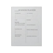 Bloc-note Business Planner Notepad | Productivity & Goal Set (Tourné)