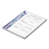 Bloc-note Business Planner white and black blue 💙 (Tourné)