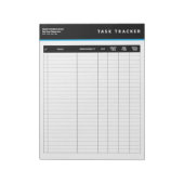 Bloc-note Business Project Management Task Tracker Notepad (Tourné)