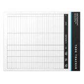 Bloc-note Business Project Management Task Tracker Notepad (Devant)