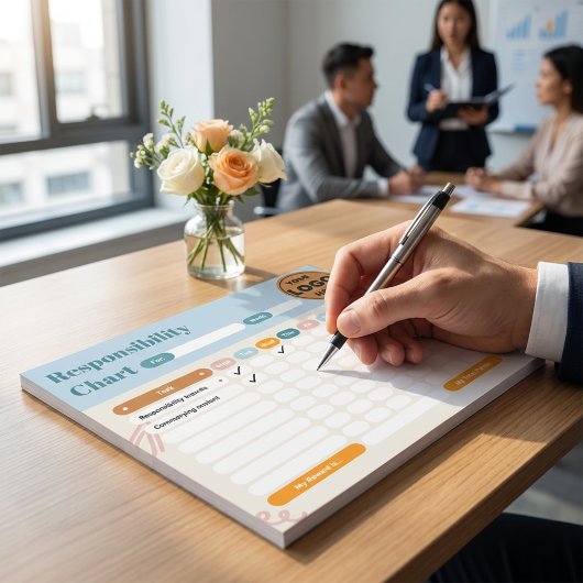 Bloc-note Business Responsibility Chores Chart Logo Checklis