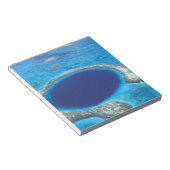 Bloc-note CA, Belize. Vue aérienne du Trou Bleu (diamètre (Incliné)