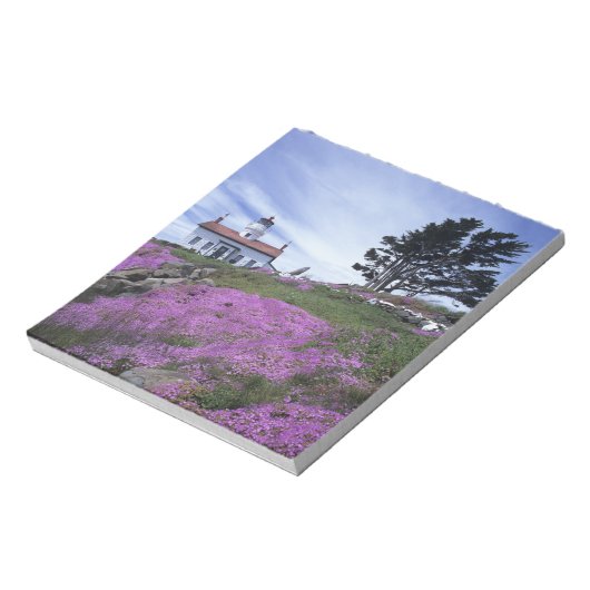 Bloc-note CA, Crescent City, phare de Battery Point avec (Tourné)