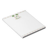 Bloc-note Cabana Rayures Palm Beach Monogram Armoiries (Incliné)