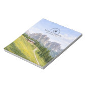 Bloc-note Cabane alpine dans les Dolomites, paysage naturel  (Tourné)
