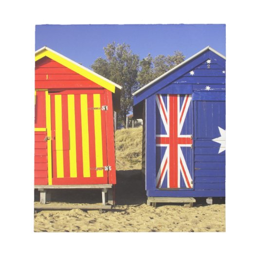Bloc-note Cabanons de bain, plage de Middle Brighton, Port 2 (Devant)