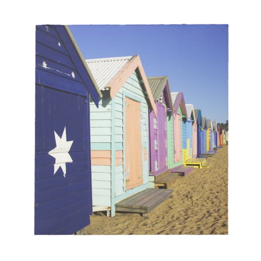 Bloc-note Cabines de Bain, Plage de Middle Brighton, Port (Devant)