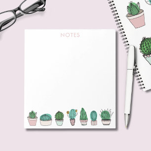 Bloc-note Cactées Cactus Plantes Succulentes en Pot
