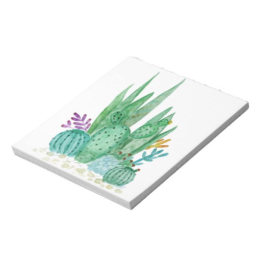 Bloc-note Cactus, aquarelle (Tourné)