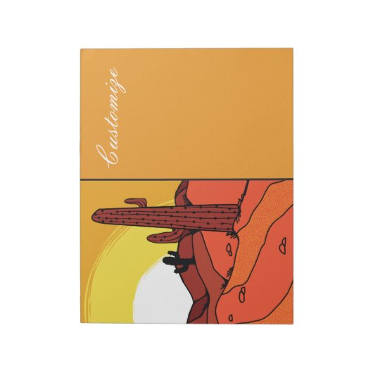 Bloc-note Cactus du désert Sunset Thunder_Cove (Tourné)