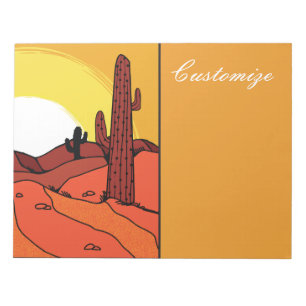 Bloc-note Cactus du désert Sunset Thunder_Cove
