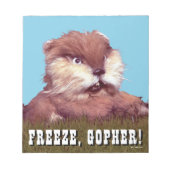Bloc-note Caddyshack | Freeze, Gopher ! (Devant)