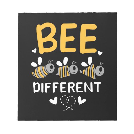 Bloc-note Cadeau apiculteur | Abeille différente (Devant)