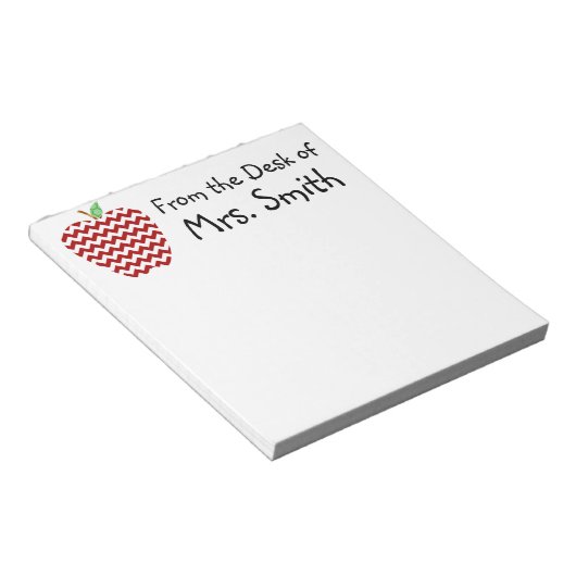 Bloc-note Cadeau Chevron Apple Teachers (Incliné)