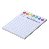 Bloc-note Cadeau d'appréciation personnalisé des enseignants (Tourné)