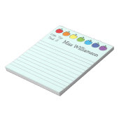 Bloc-note Cadeau d'appréciation personnalisé des enseignants (Tourné)