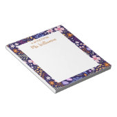 Bloc-note Cadeau d'appréciation pour l'enseignant Fleurs per (Incliné)