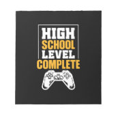 Bloc-note Cadeau de diplôme | Niveau secondaire achevé (Devant)