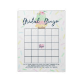 Bloc-note Cadeau de Fête des mariées de Bingo de crème glacé (Tourné)
