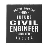 Bloc-note Cadeau de génie civil (Devant)