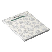 Bloc-note Cadeau de l'enseignant personnalisé - tourbillons (Incliné)