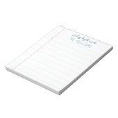 Bloc-note Cadeau de l'enseignant Préppy Papier Linked Notepa (Tourné)