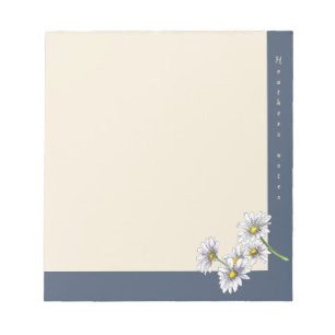 Bloc-note Cadeau de Noël Fleur de Daisy Aquarelle Boho