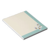 Bloc-note Cadeau de Noël Fleur de Daisy Aquarelle Boho (Incliné)