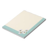 Bloc-note Cadeau de Noël Fleur de Daisy Aquarelle Boho (Tourné)
